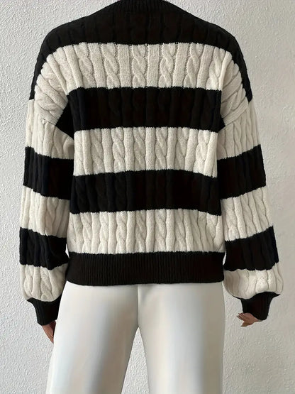 Trendy sweater met losse schouders